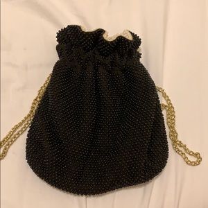 Vintage reversible bead detail bag